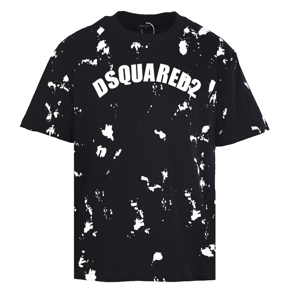 DSQUARED2 Graffiti & Paint-Splatter Logo Short-Sleeve T-Shirt