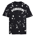 DSQUARED2 Graffiti & Paint-Splatter Logo Short-Sleeve T-Shirt
