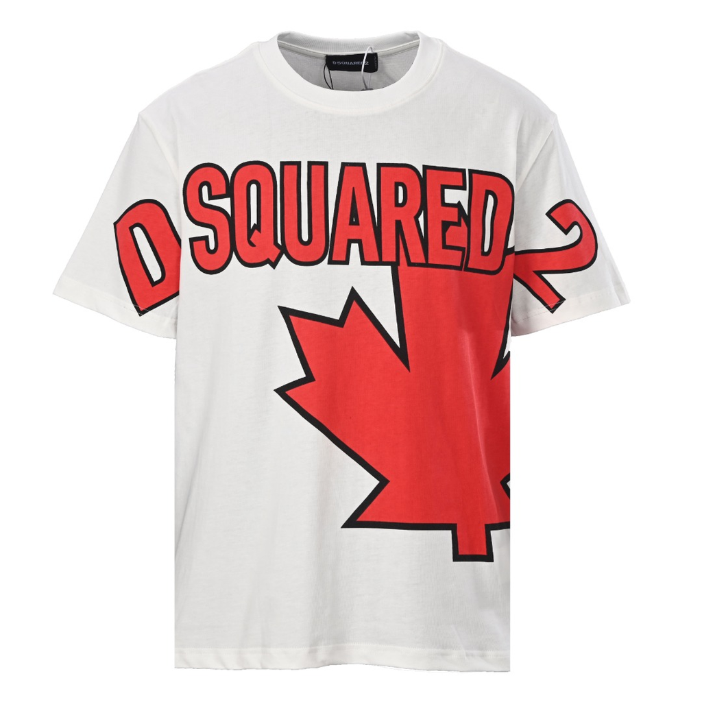 DSQUARED2 Maple Leaf Big Logo Short-Sleeve T-Shirt