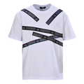 DSQUARED2 Cross Strap All-Over Logo Short-Sleeve T-Shirt