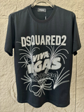 DSQUARED2 Viva Vegas Rhinestone Logo Short-Sleeve T-Shirt