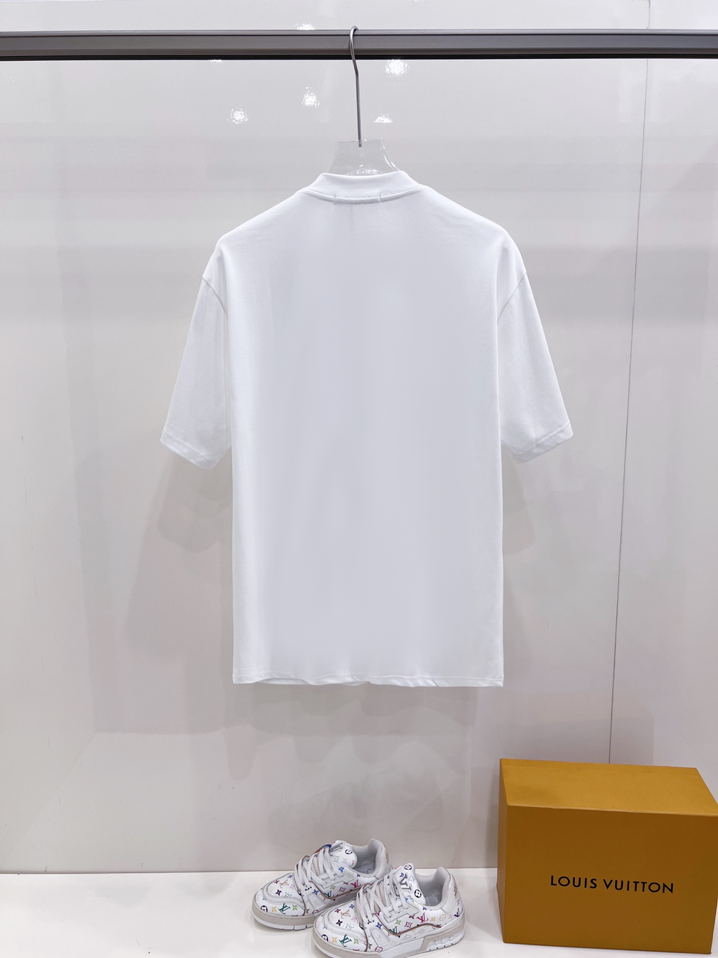 DSQUARED2 Viva Vegas Rhinestone Logo Short-Sleeve T-Shirt (White Version)