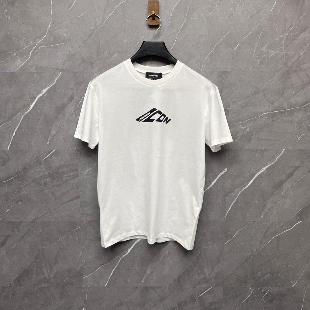 DSQUARED2 Icon Logo White Short-Sleeve T-Shirt