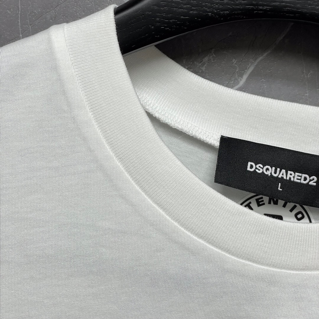 DSQUARED2 Icon Logo White Short-Sleeve T-Shirt
