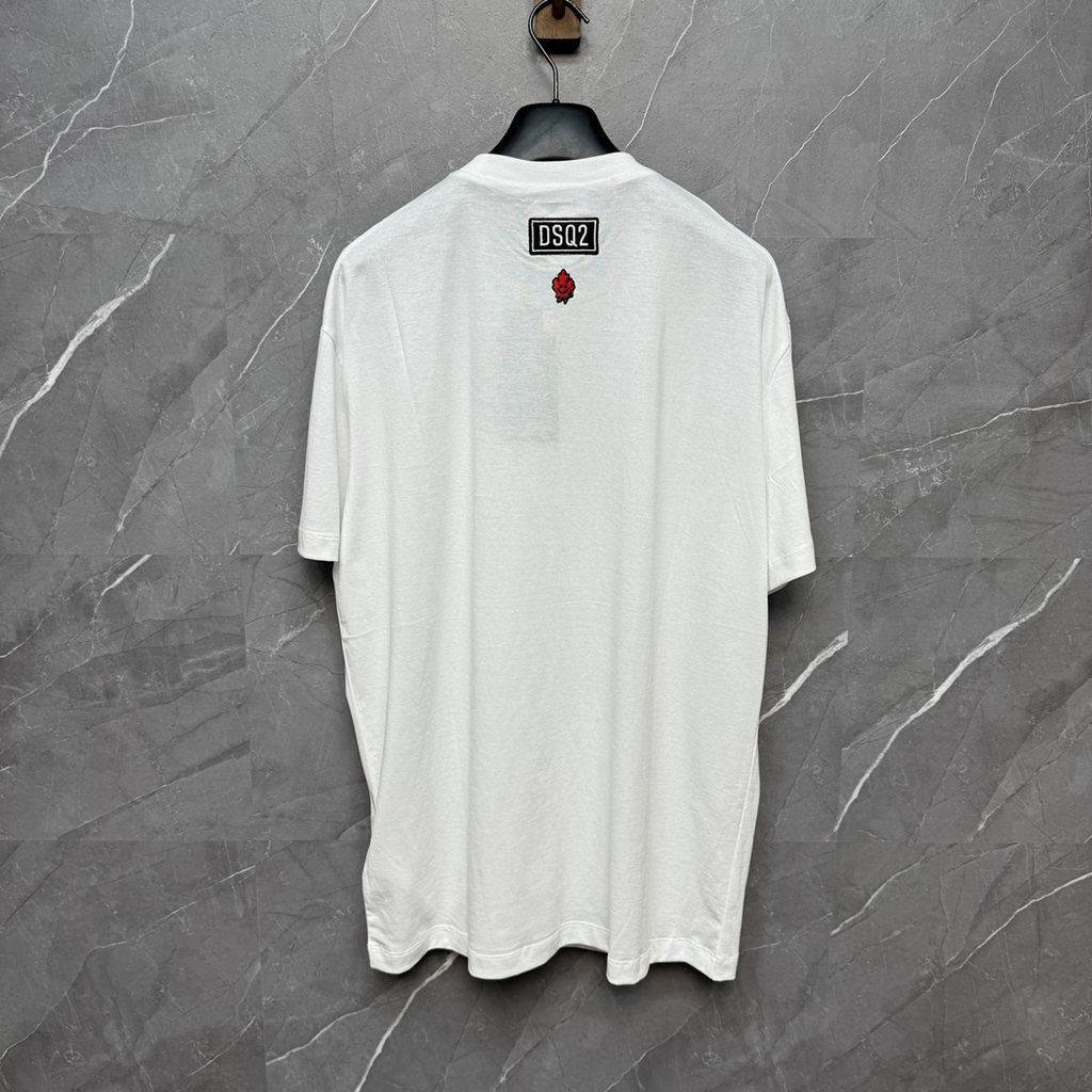 DSQUARED2 Minimal Back Patch White T-Shirt