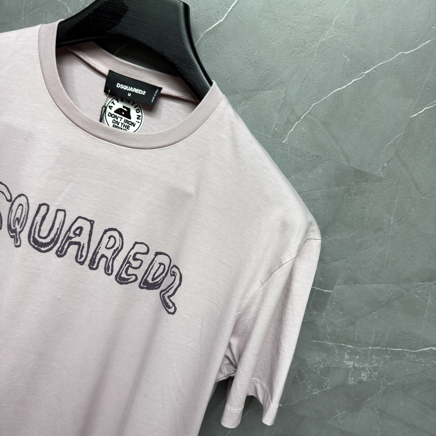 DSQUARED2 Sketch Logo Light Pink Short-Sleeve T-Shirt