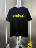 DSQUARED2 Graffiti Slogan Dark Grey Short-Sleeve T-Shirt
