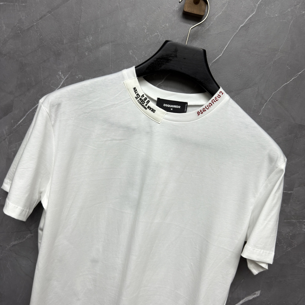 DSQUARED2 Minimal Neck Detail Black T-Shirt