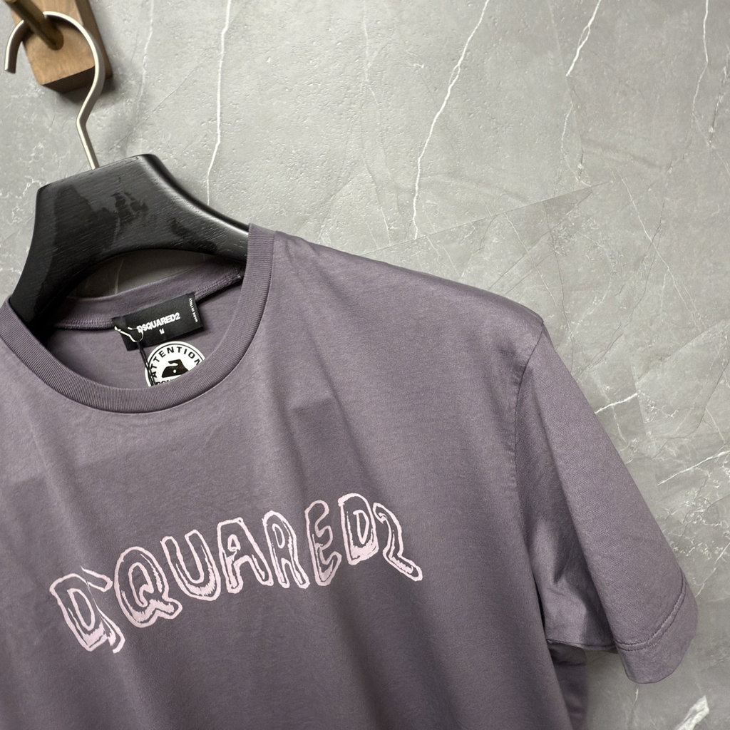 DSQUARED2 Sketch Logo Dusty Purple T-Shirt