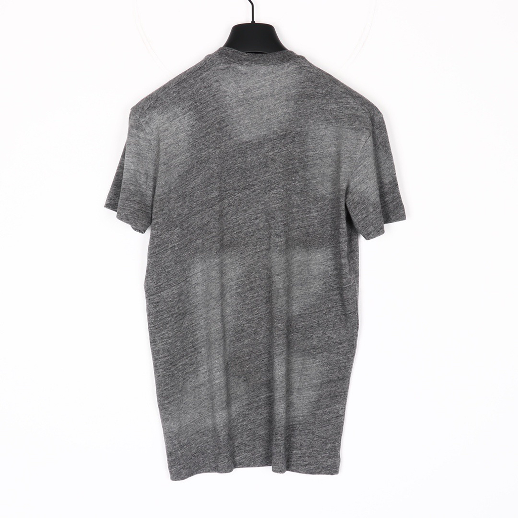 DSQUARED2 Washed Grey Logo Distressed T-Shirt