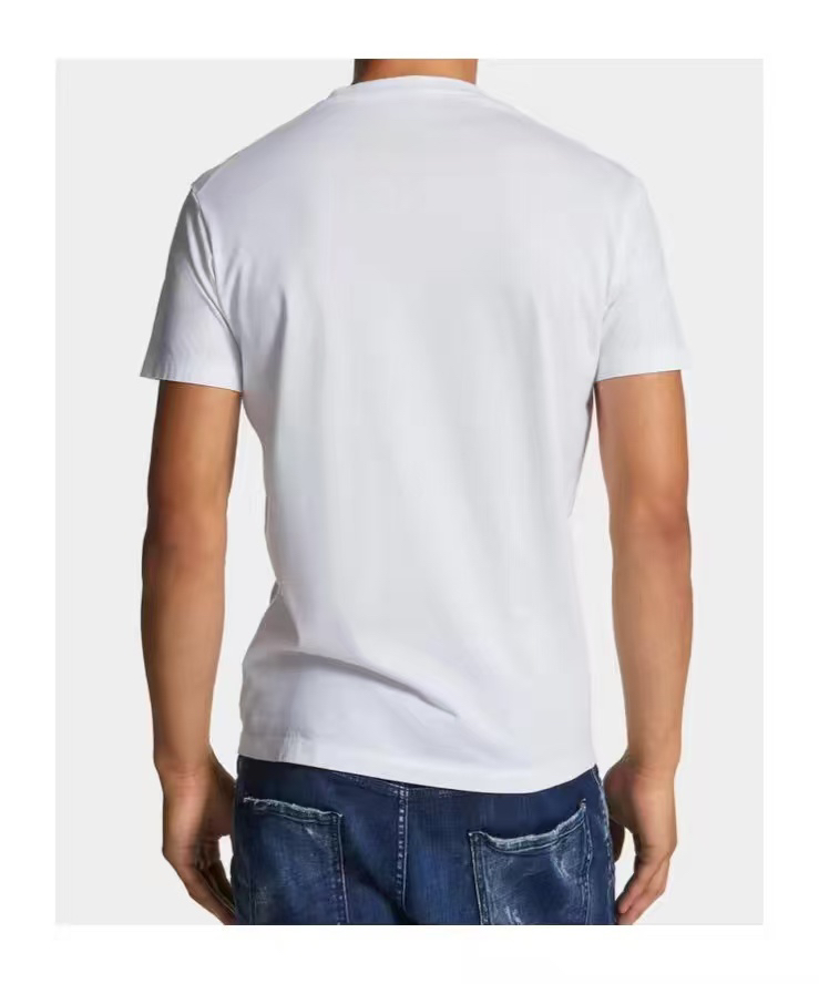 DSQUARED2 Macho Lightning Logo White T-Shirt