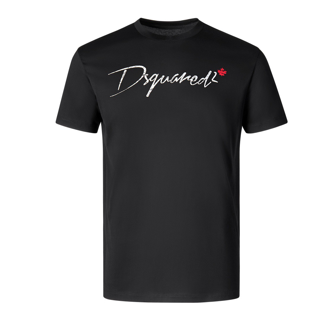DSQUARED2 Script Logo with Maple Leaf Short-Sleeve T-Shirt