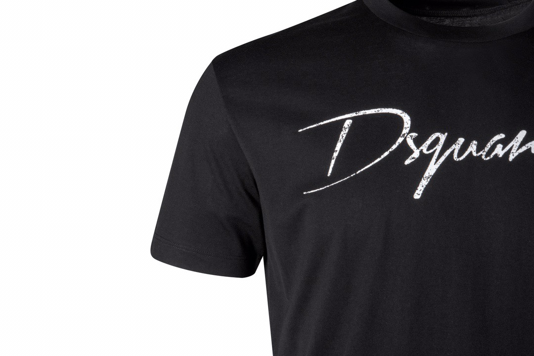 DSQUARED2 Script Logo with Maple Leaf Short-Sleeve T-Shirt