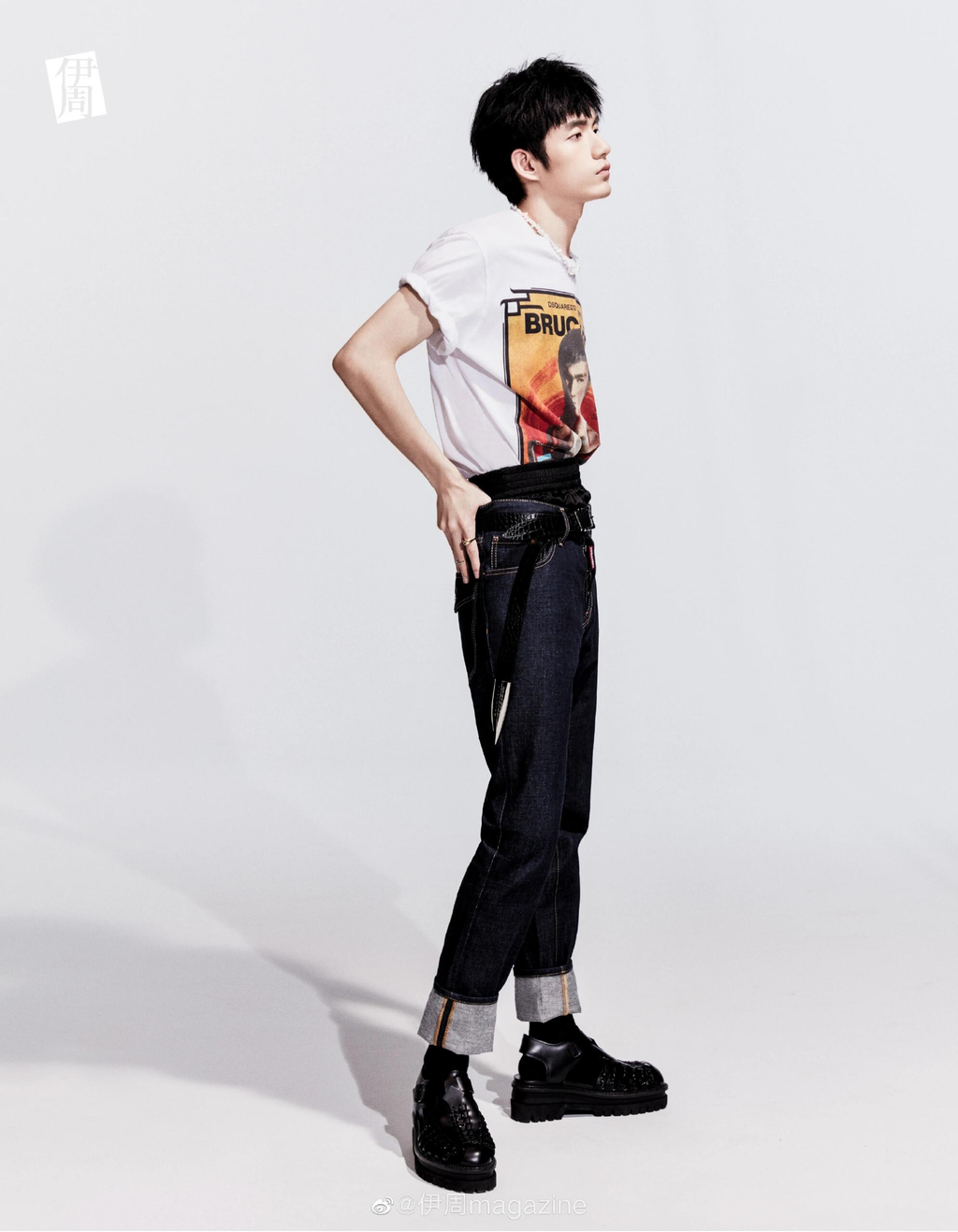 DSQUARED2 Bruce Lee "Fear Is For Others" Graphic White T-Shirt