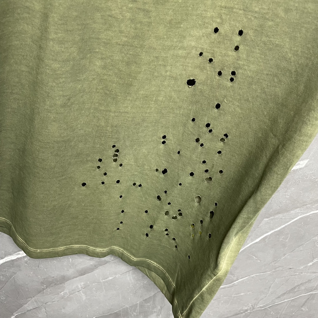 DSQUARED2 Vicious Bros Distressed Military Green T-Shirt