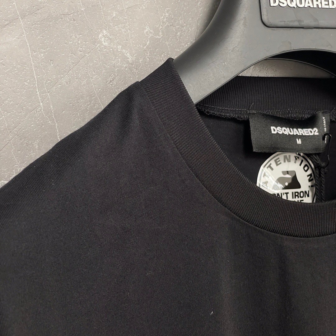 DSQUARED2 Chest Pocket Logo Black T-Shirt