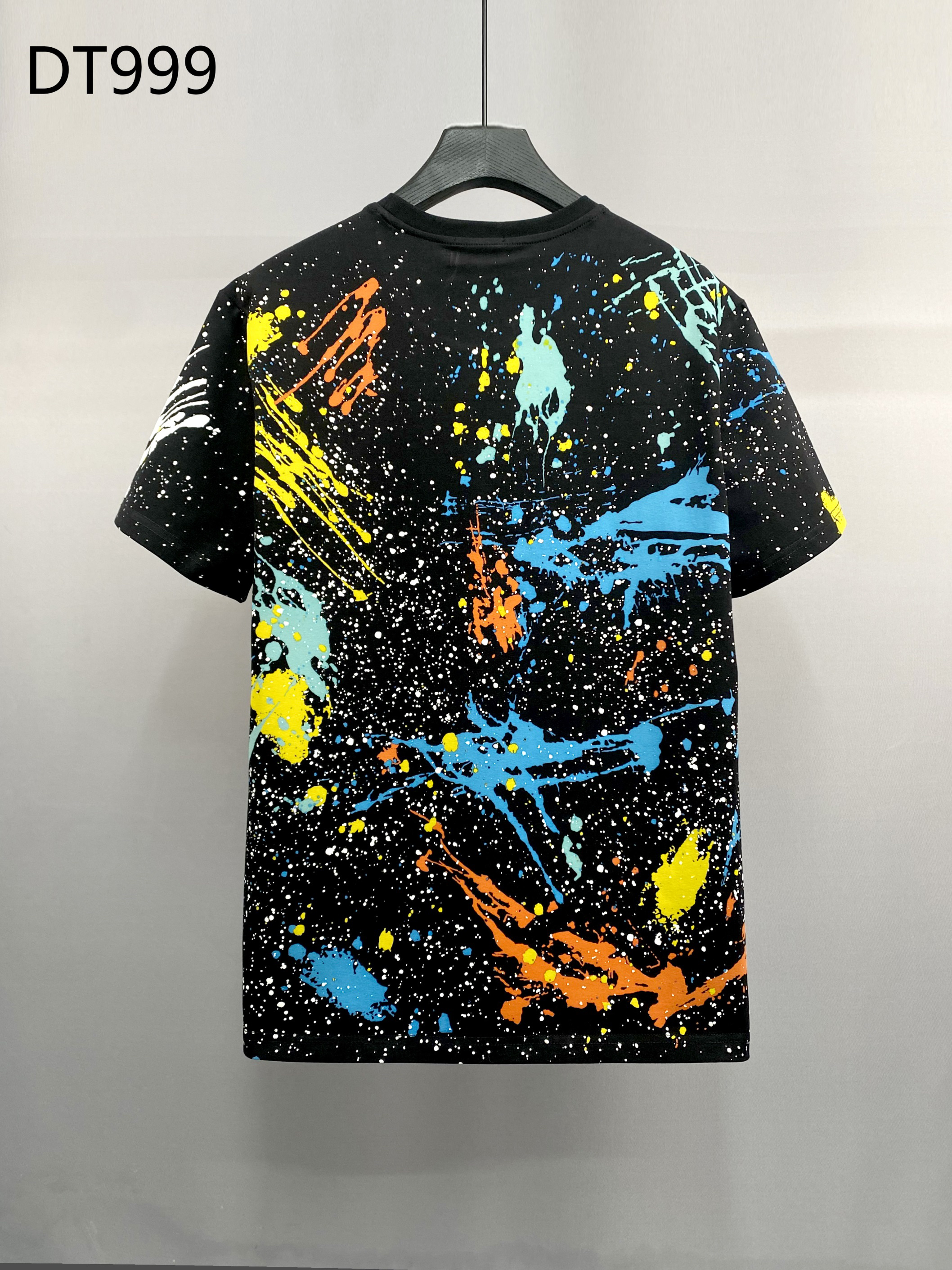 DSQUARED2 ICON Paint-Splatter Short-Sleeve T-Shirt