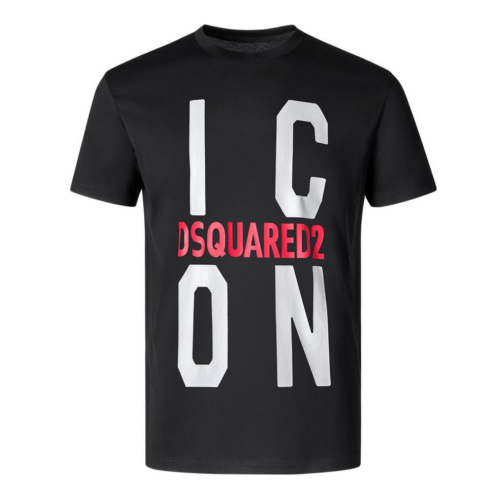 DSQUARED2 ICON Bold Logo Black T-Shirt