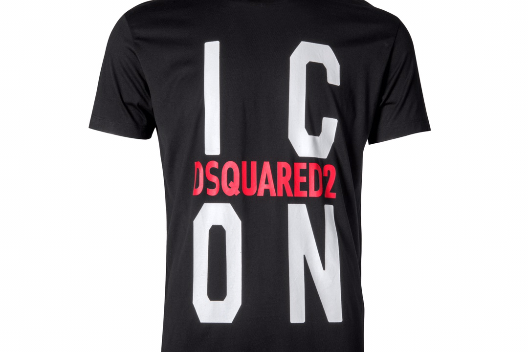 DSQUARED2 ICON Bold Logo Black T-Shirt