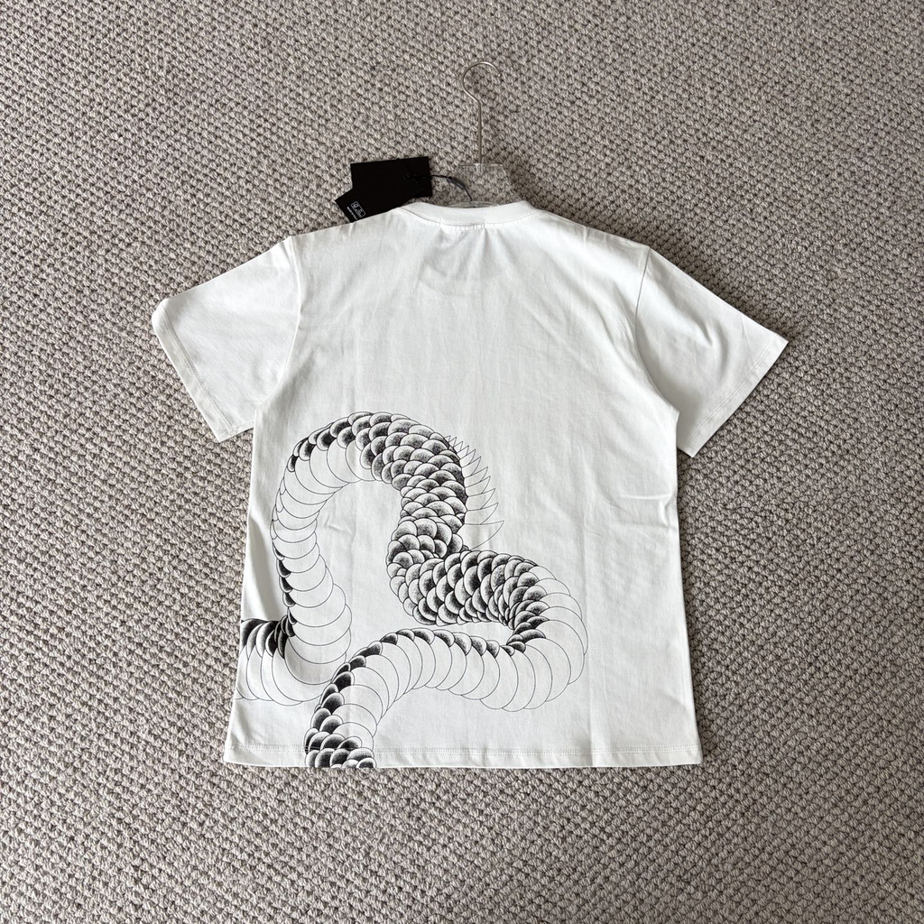 DSQUARED2 Dragon Graphic Print White T-Shirt