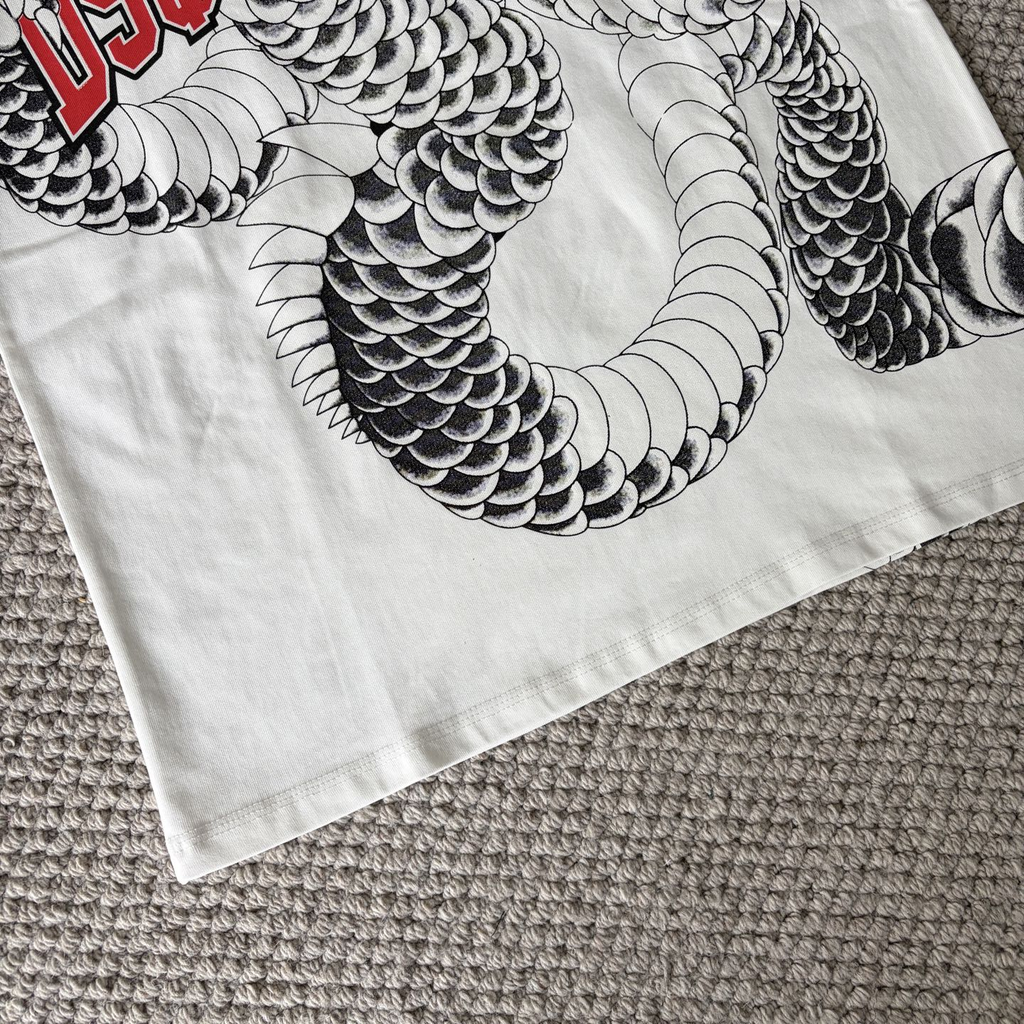 DSQUARED2 Dragon Graphic Print White T-Shirt