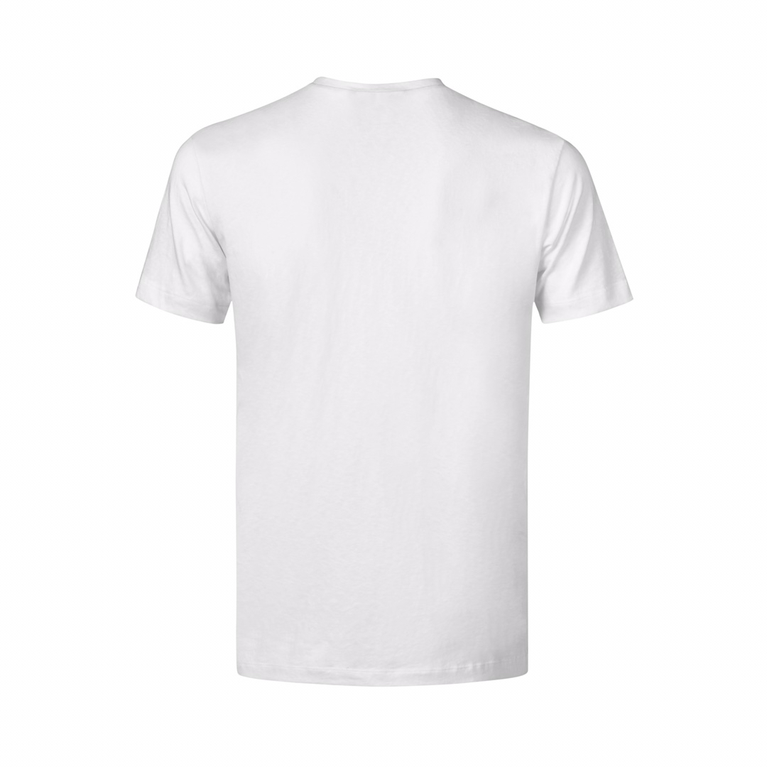 DSQUARED2 Asymmetric Zip Stripe White T-Shirt