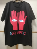 DSQUARED2 Hand & Eye Graphic Black T-Shirt