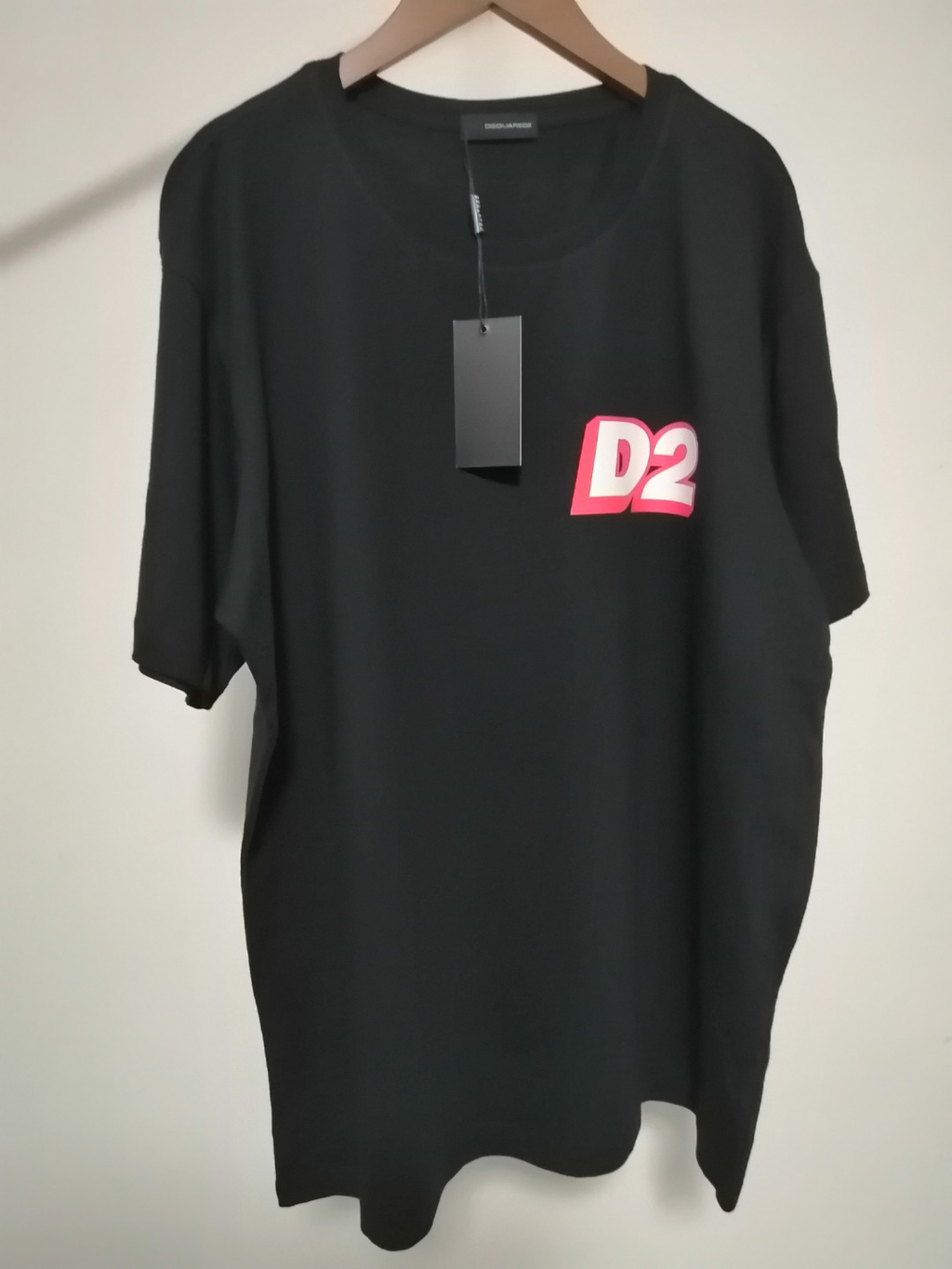DSQUARED2 D2 Logo Chest Black T-Shirt