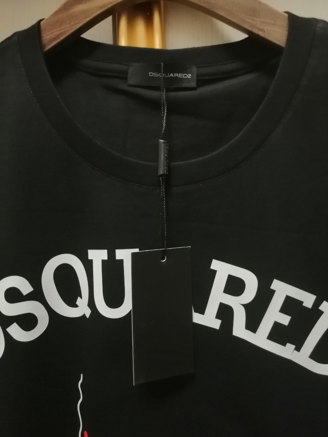 DSQUARED2 South America Map Graphic Black T-Shirt