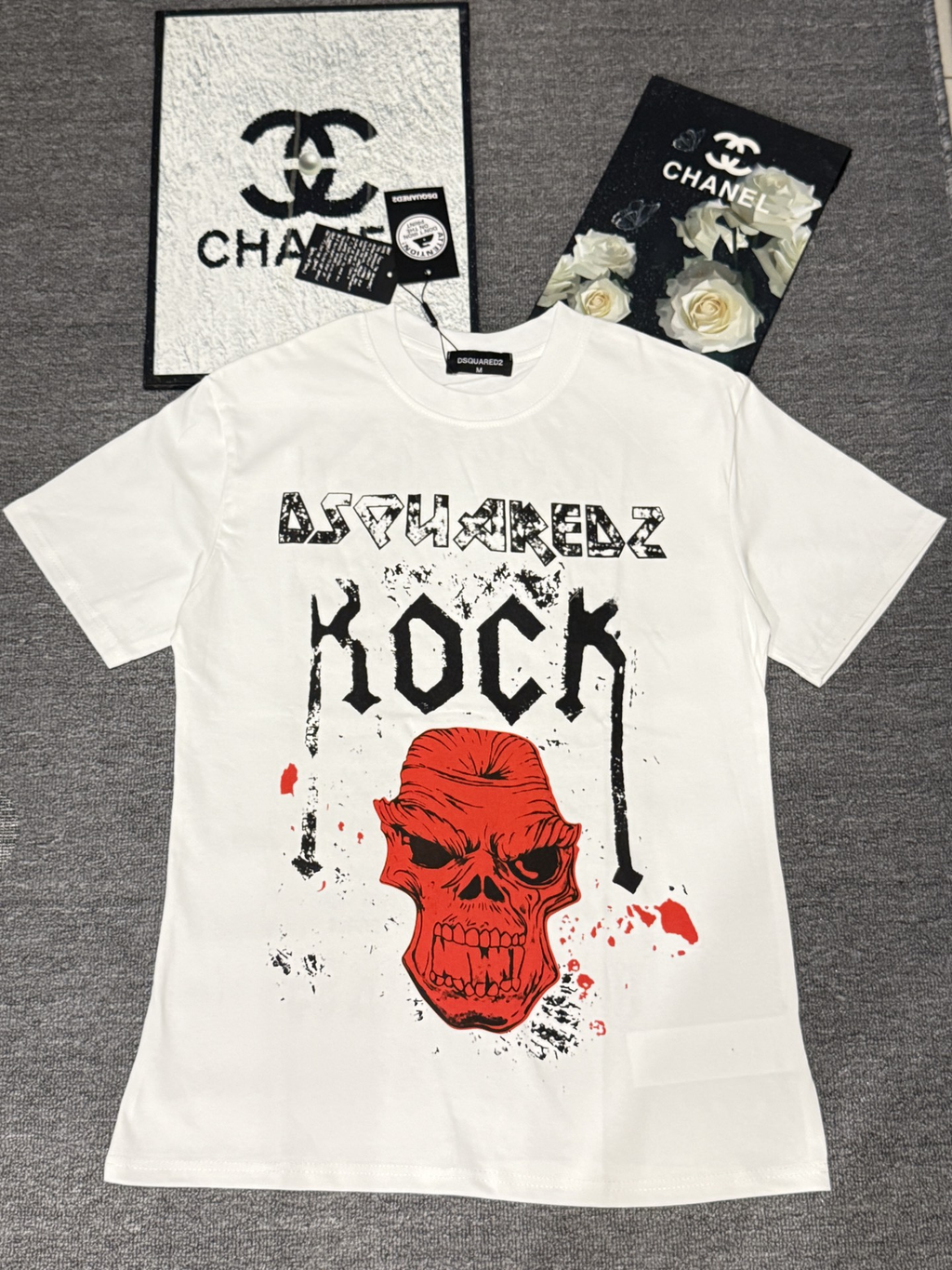 DSQUARED2 "Rock" Skull Graphic T-Shirt