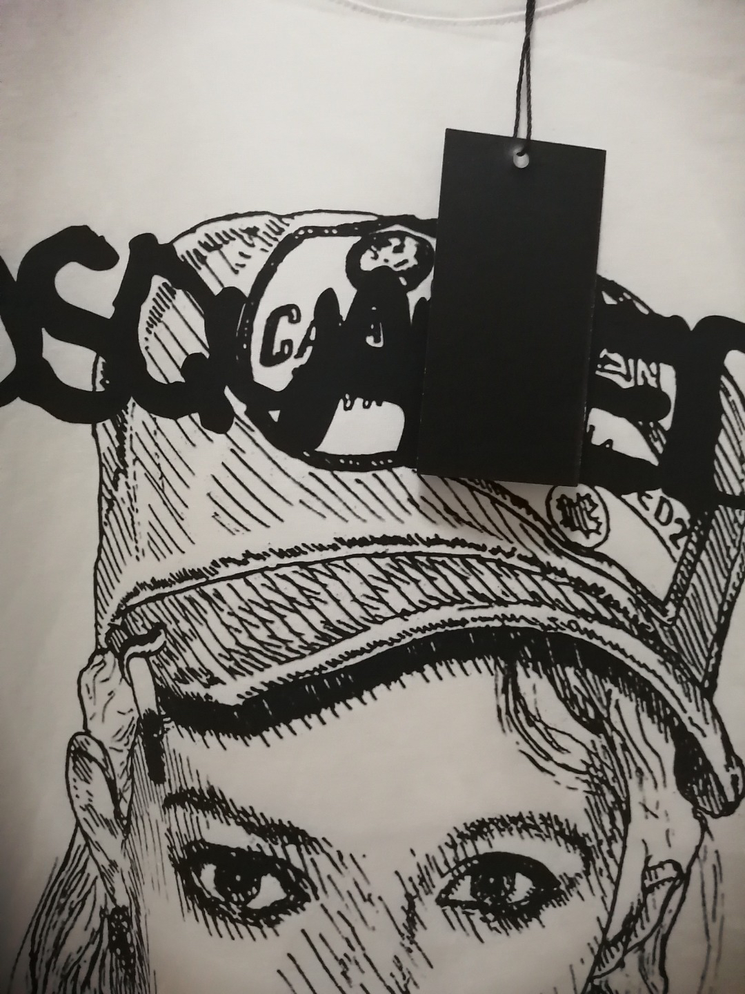 DSQUARED2 Sketch Logo White T-Shirt