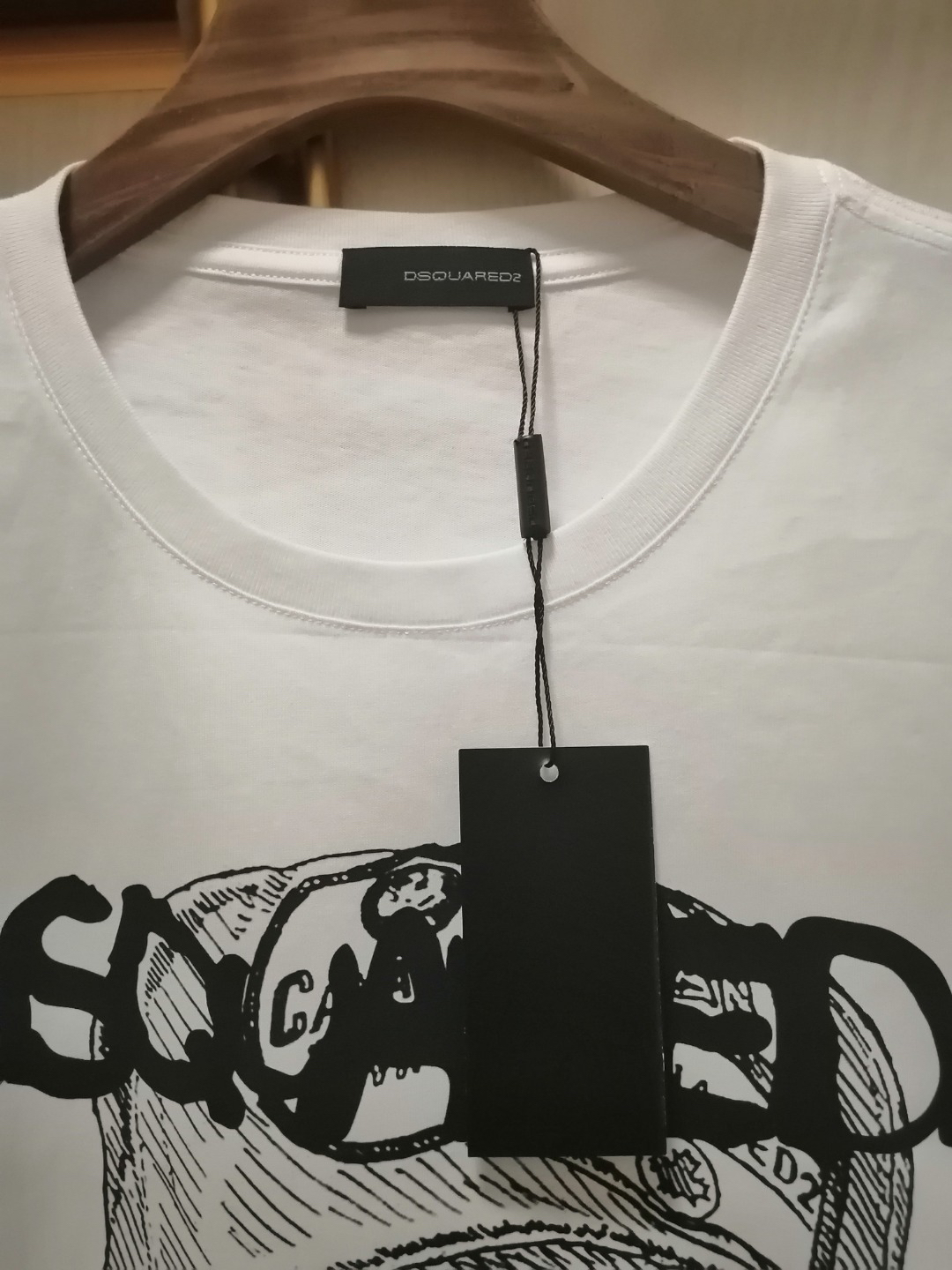 DSQUARED2 Sketch Logo White T-Shirt
