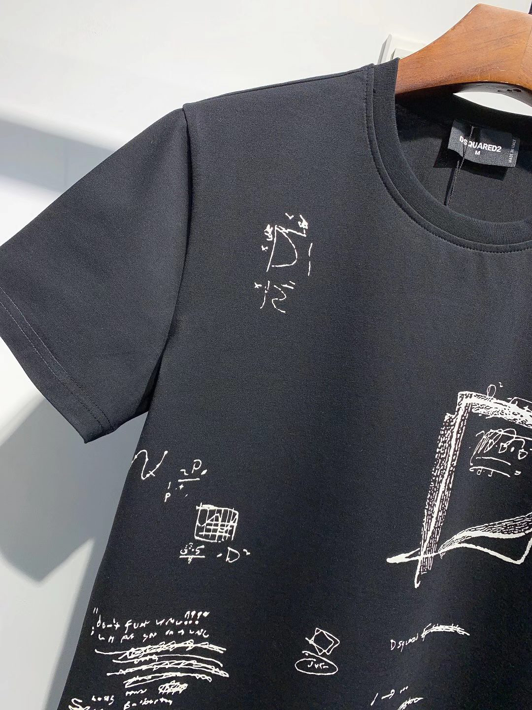 DSQUARED2 Doodle Sketch Scribble T-Shirt