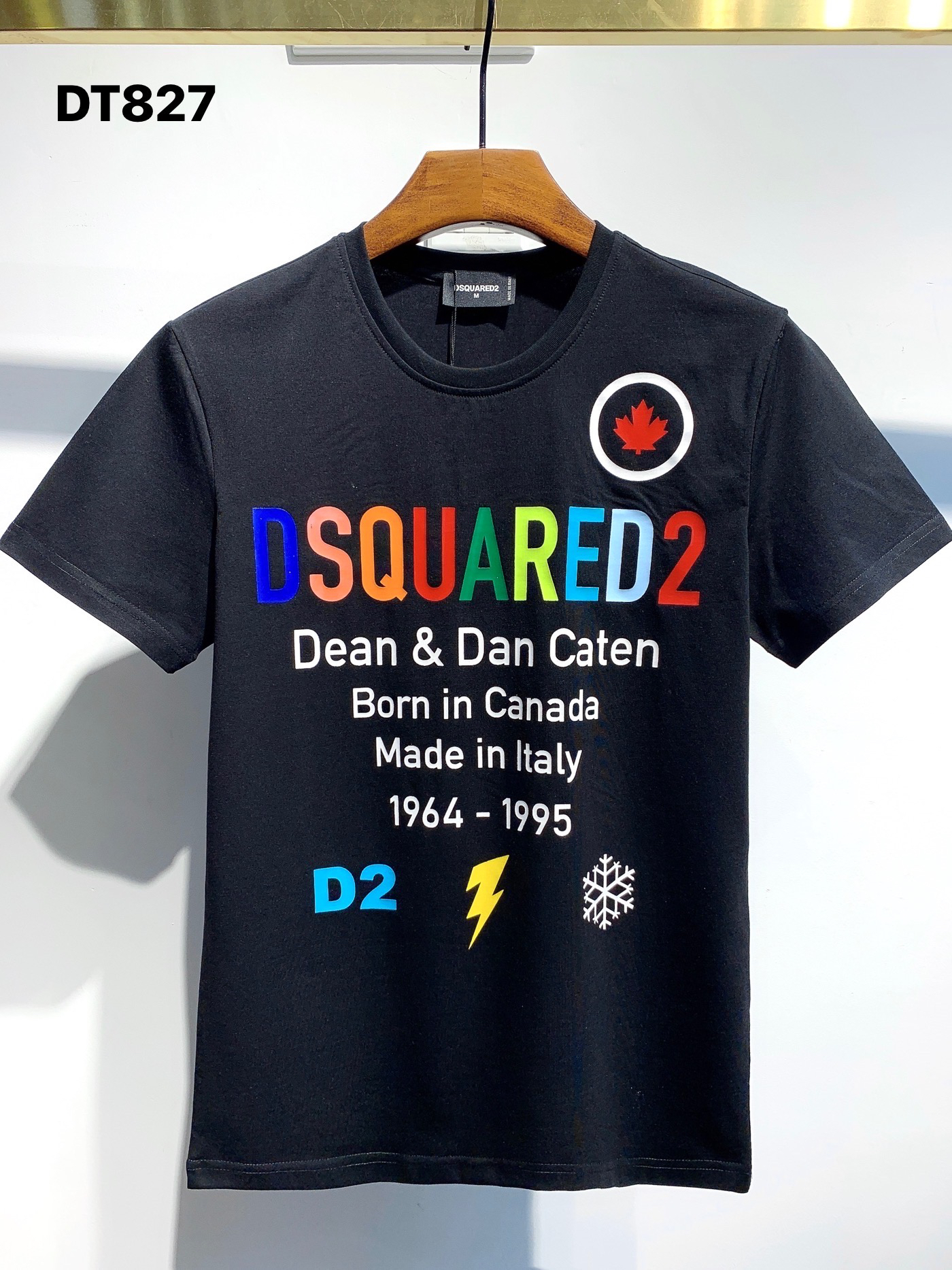DSQUARED2 "Dean & Dan Caten" Rainbow Logo T-Shirt