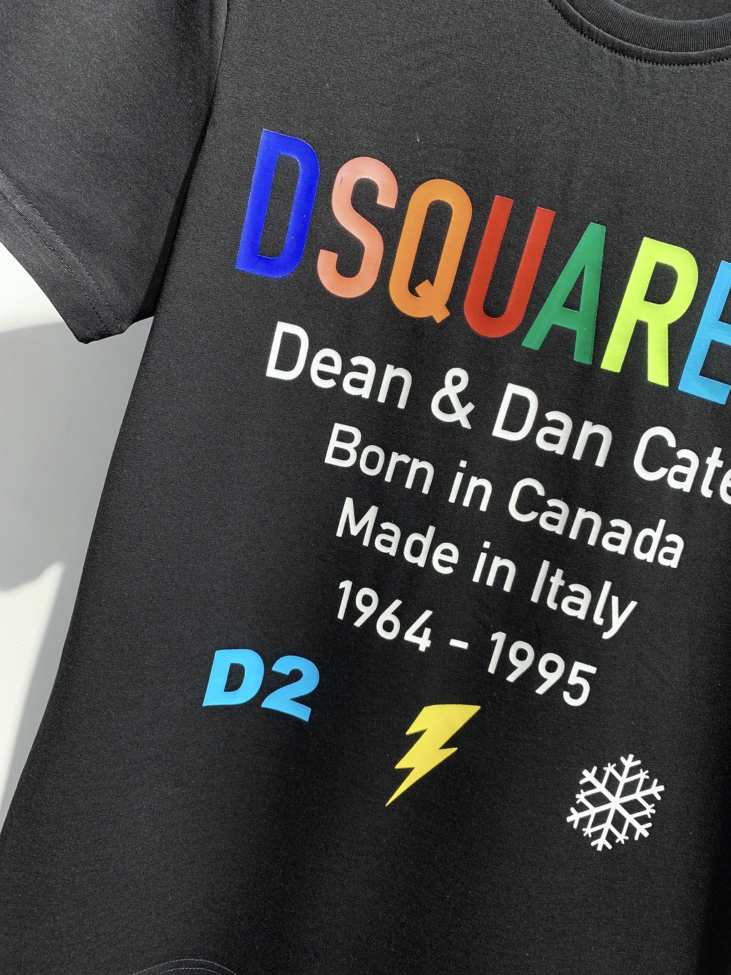 DSQUARED2 "Dean & Dan Caten" Rainbow Logo T-Shirt