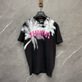DSQUARED2 Palm Tree & Pink Logo Black T-Shirt