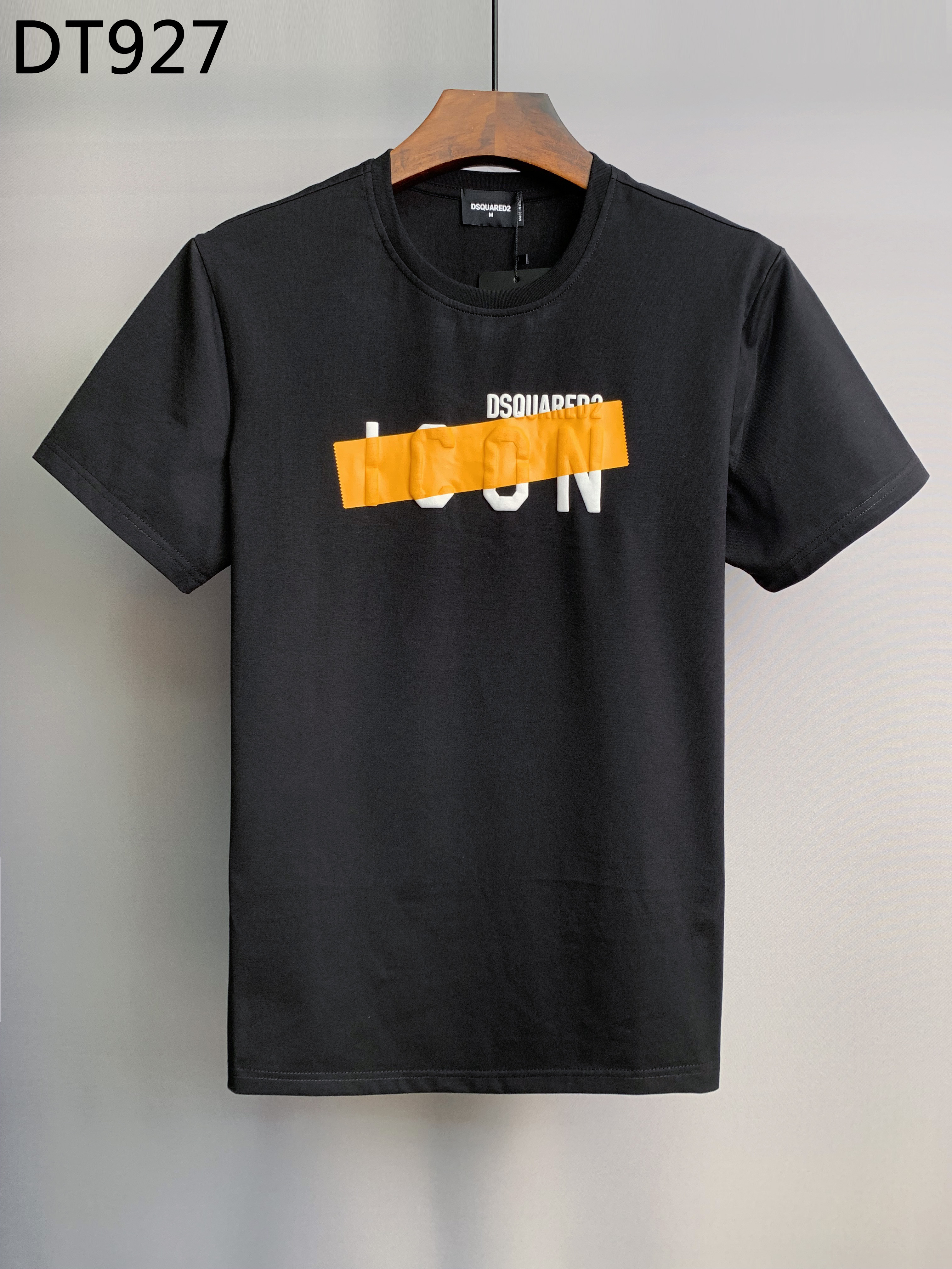 DSQUARED2 ICON Orange Tape Print T-Shirt