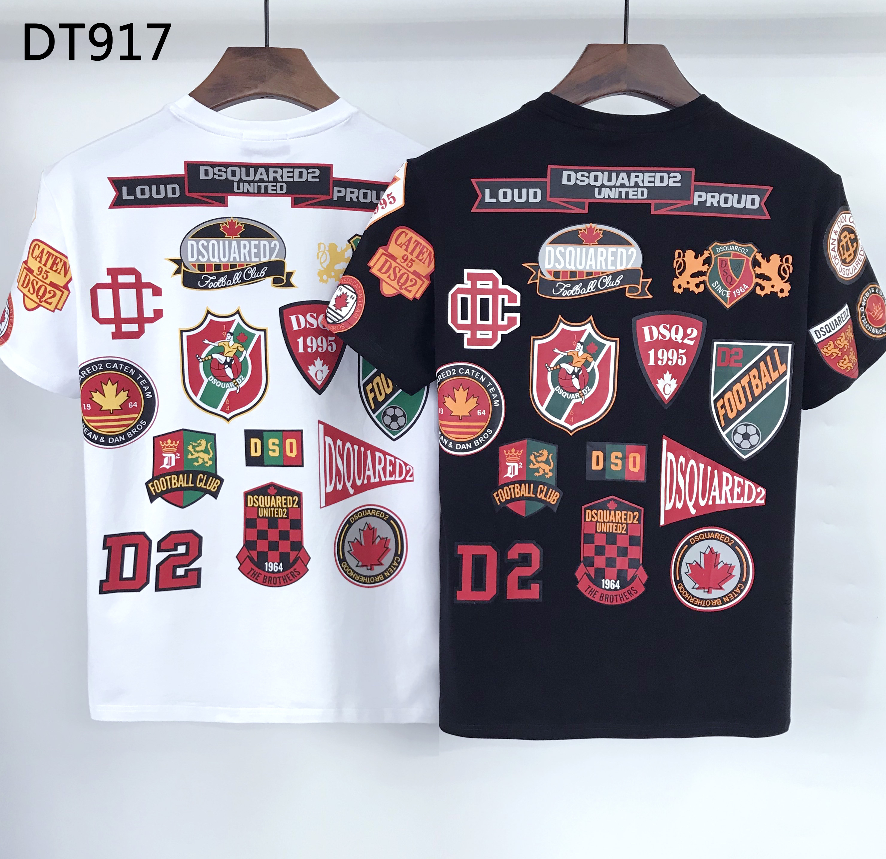 DSQUARED2 Football Crest Patchwork T-Shirt