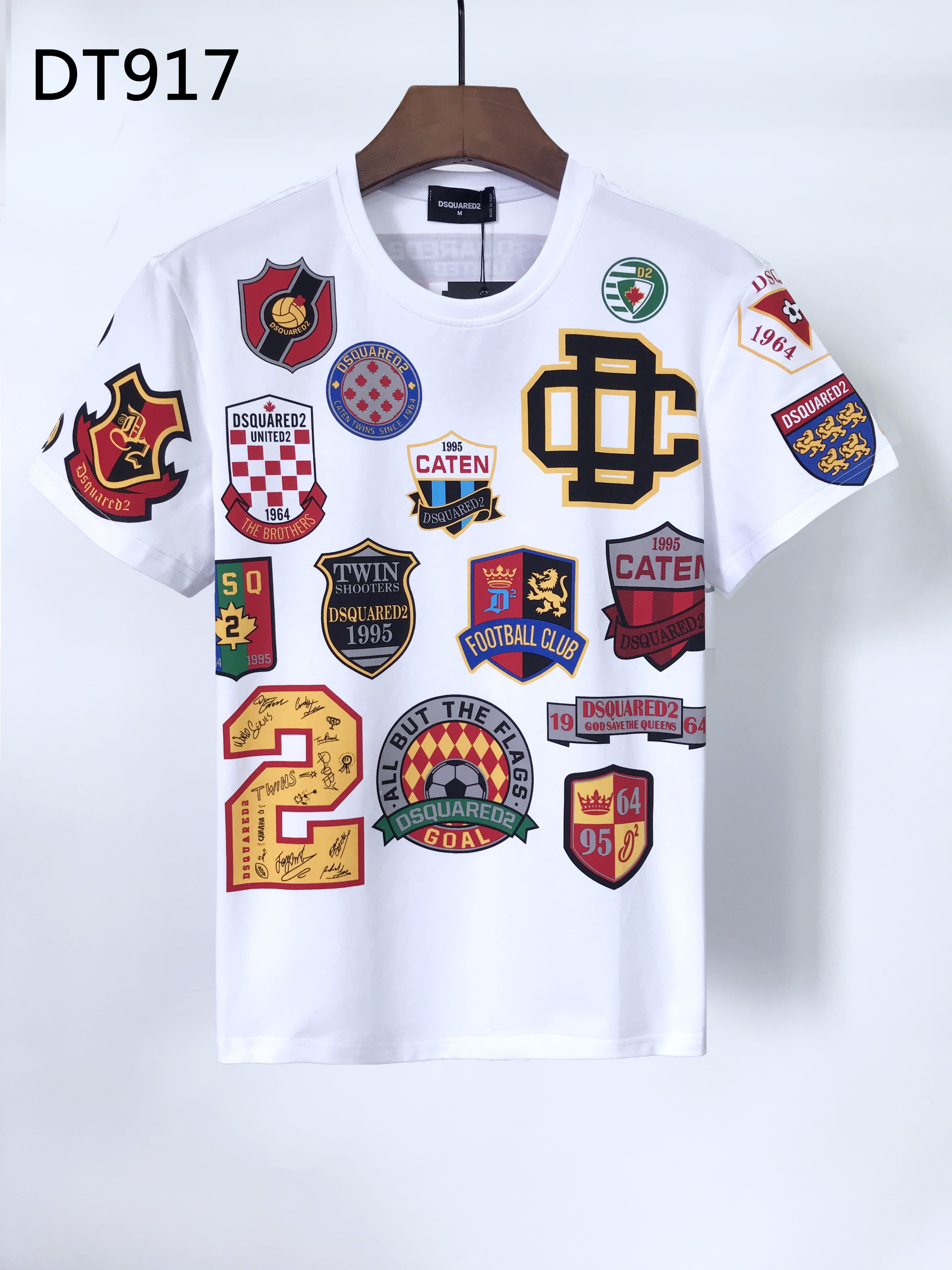 DSQUARED2 Football Crest Patchwork T-Shirt