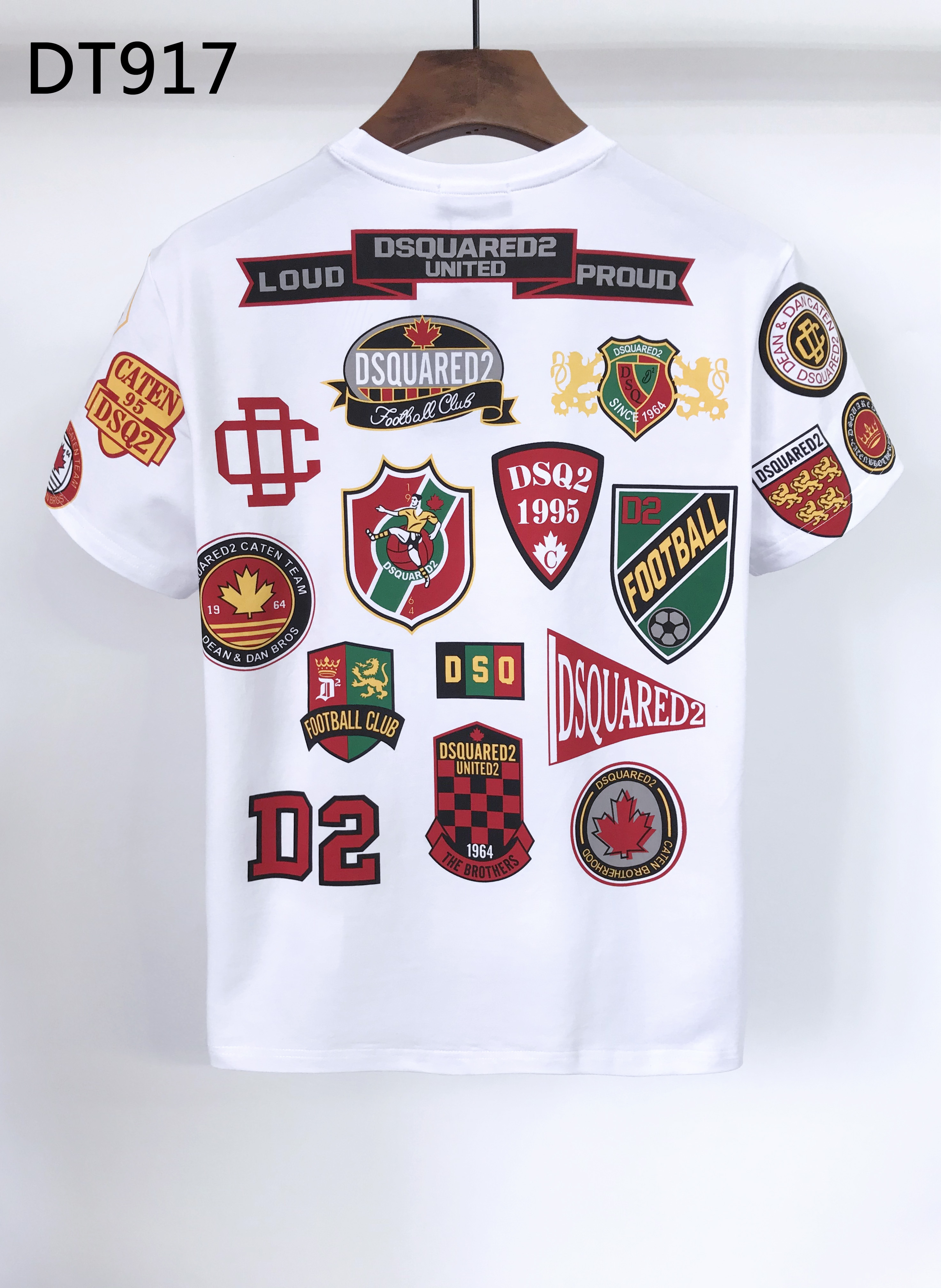 DSQUARED2 Football Crest Patchwork T-Shirt