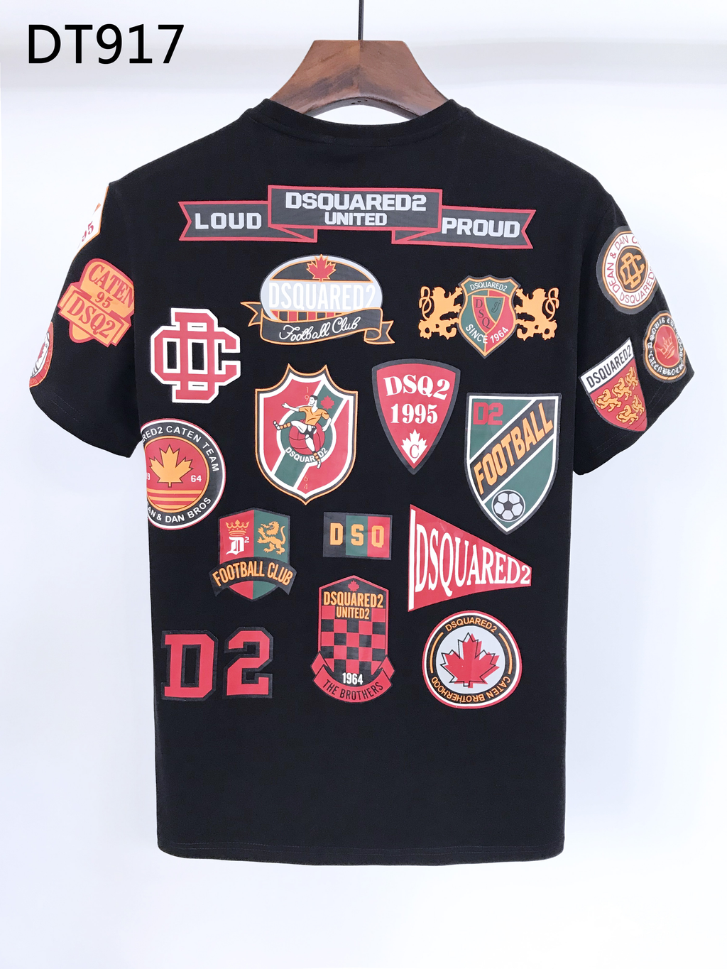 DSQUARED2 Football Crest Patchwork T-Shirt