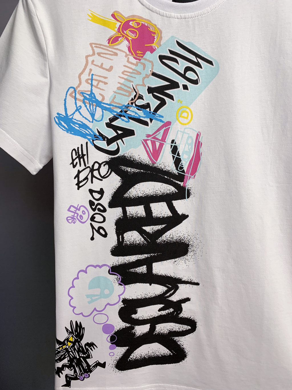 DSQUARED2 Graffiti Art Scribble T-Shirt