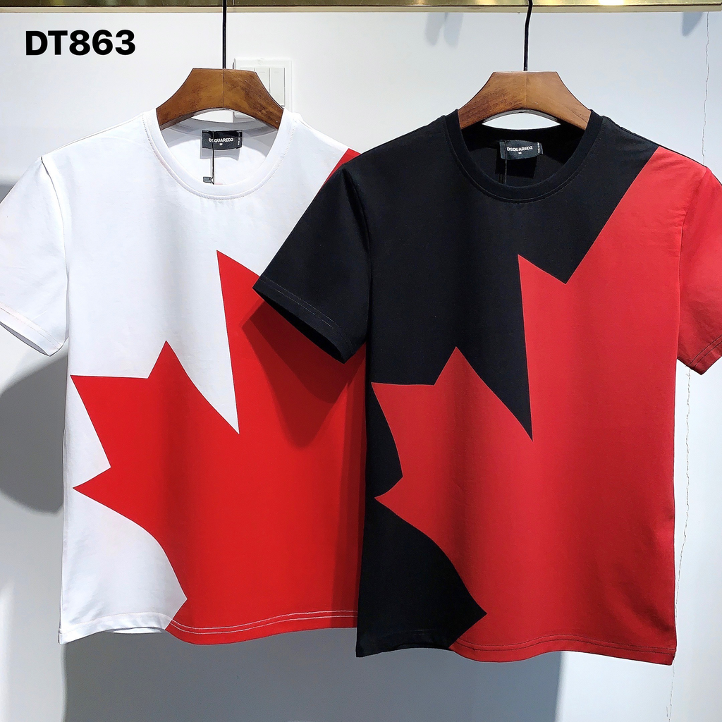 DSQUARED2 Oversized Maple Leaf Print T-Shirt