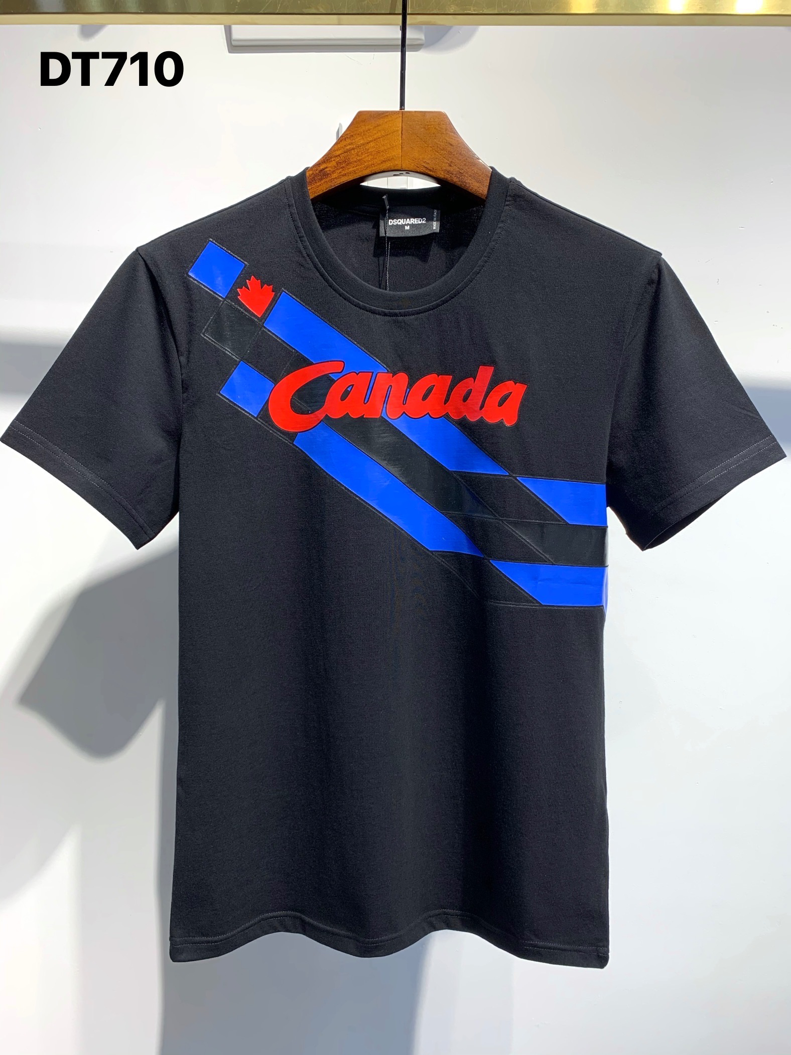 DSQUARED2 Maple Leaf Logo Black T-Shirt