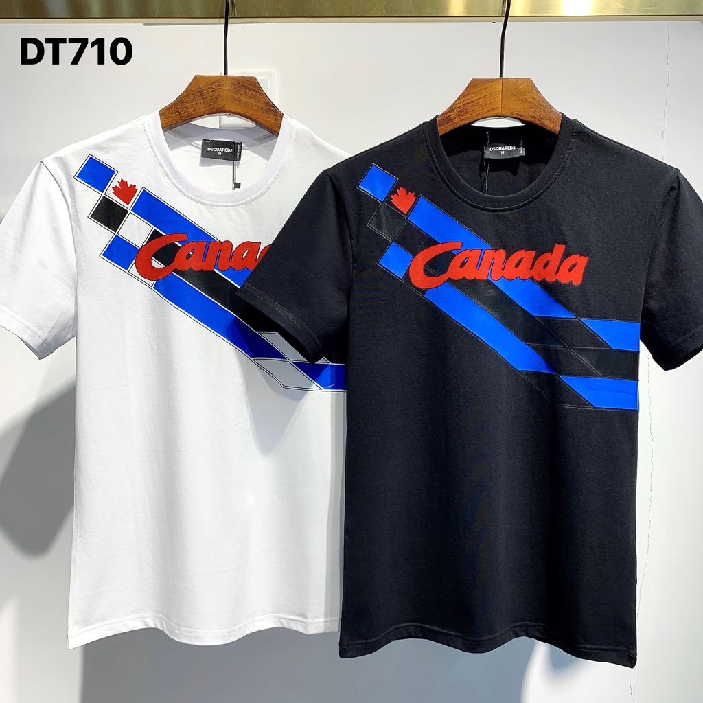 DSQUARED2 Maple Leaf Logo Black T-Shirt